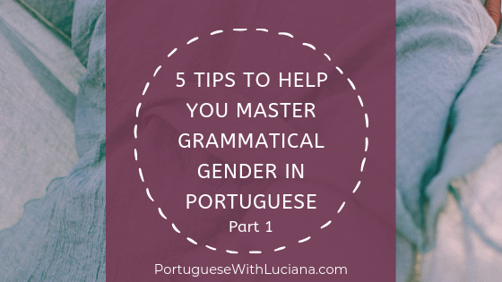 Read more about the article 5 tips to help you master Grammatical Gender in Portuguese – Part 1
